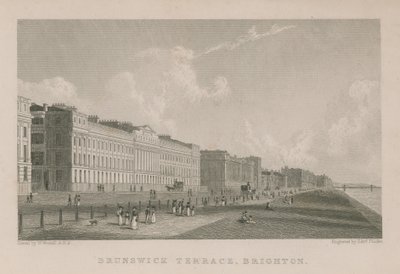 Vista general de Brunswick Terrace en Brighton de William Westall