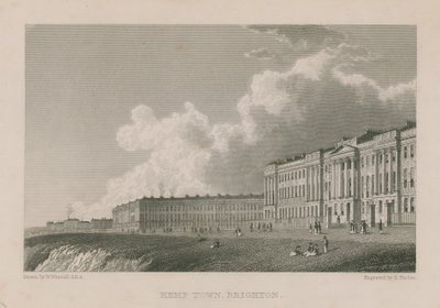 Vista general de Kemp Town en Brighton de William Westall