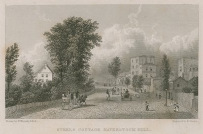 La cabaña de Sir Richard Steele, Haverstock Hill de William Westall