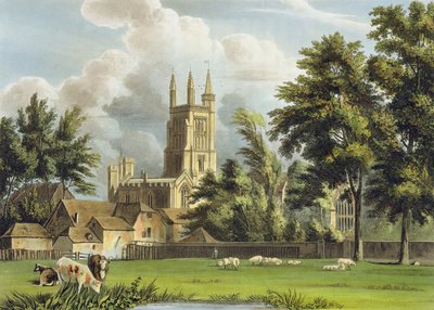 Winchester College desde el prado, de 
