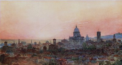 Brescia (litografía en color) de William Wiehe Collins
