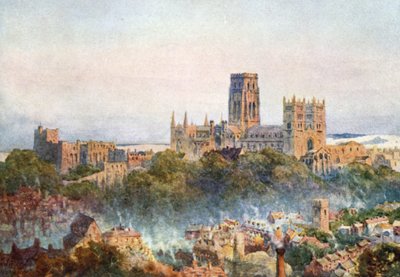 Canterbury desde el ferrocarril (litografía en color) de William Wiehe Collins