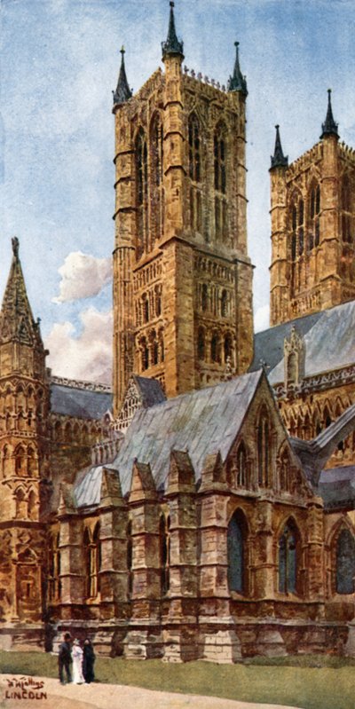 Lincoln, las Torres del Oeste (litografía en color) de William Wiehe Collins