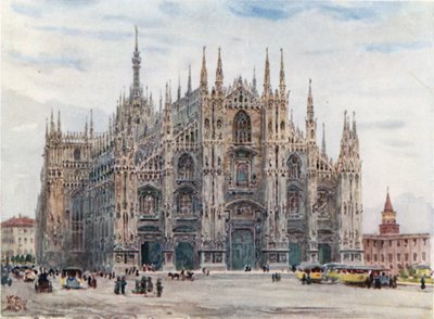 Milán. La Catedral (litografía en color) de William Wiehe Collins