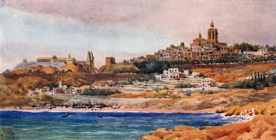 Tarragona (litografía en color) de William Wiehe Collins