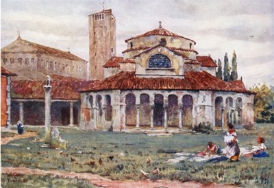 Torcello. Sta Fosca y Catedral (litografía en color) de William Wiehe Collins