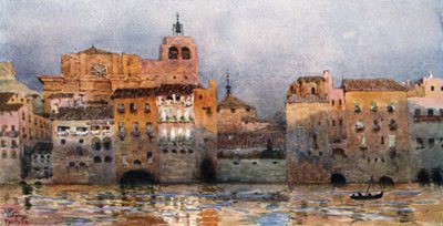 Tortosa (litografía en color) de William Wiehe Collins