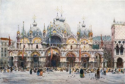 Venecia. San Marcos (litografía en color) de William Wiehe Collins