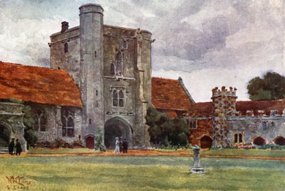 Winchester, St. Cross (litografía en color) de William Wiehe Collins