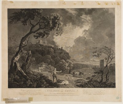 Celadon y Amelia de William Woollett