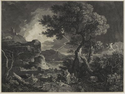La destrucción de los hijos de Niobe, 1761 de William Woollett