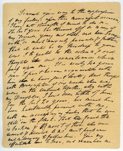 Carta de William Wordsworth sobre la muerte de Samuel Taylor Coleridge, 29 de julio de 1834 de William Wordsworth