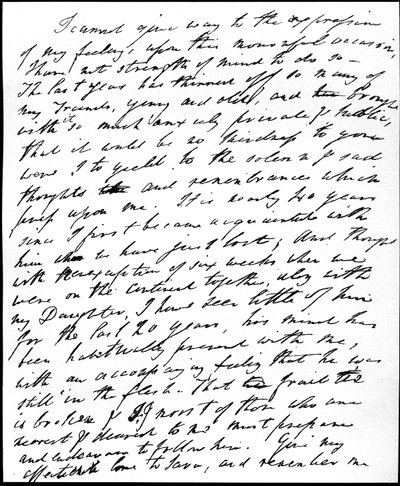 Carta de condolencia a Henry Nelson Coleridge por la muerte de su tío y suegro, Samuel Taylor Coleridge el 25 de julio de 1834, 29 de julio de 1834 de William Wordsworth