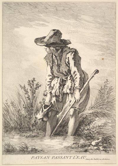 Campesino Cruzando el Agua, 1786 de William Wynne Ryland