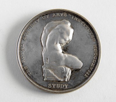 Medalla R.A. otorgada a George Frampton 10.12.1884 por el mejor modelo de una figura de William Wyon