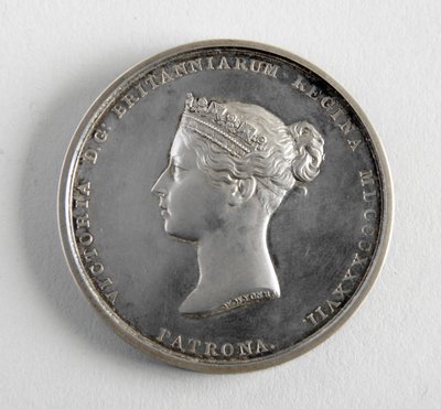 Medalla R.A. otorgada a George Frampton 10.12.1884 por el mejor modelo de una figura (metal) de William Wyon