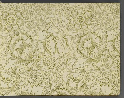 Libro de muestras de papel tapiz, antes de 1917 de William and Company Morris