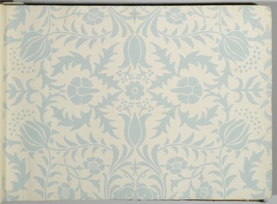 Libro de muestras de papel tapiz, antes de 1917 de William and Company Morris