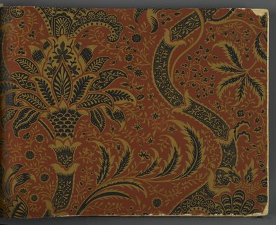 Libro de muestras de papel tapiz, antes de 1917 de William and Company Morris