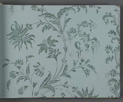 Libro de muestras de papel tapiz, antes de 1917 de William and Company Morris