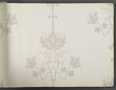 Libro de muestras de papel tapiz, antes de 1917 de William and Company Morris