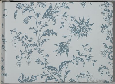 Libro de muestras de papel tapiz, antes de 1917 de William and Company Morris