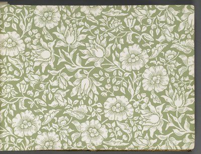 Libro de muestras de papel tapiz, antes de 1917 de William and Company Morris