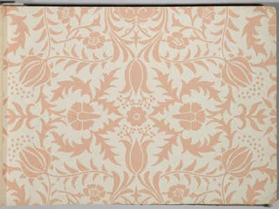Libro de muestras de papel tapiz, antes de 1917 de William and Company Morris
