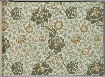 Libro de muestras de papel tapiz, antes de 1917 de William and Company Morris