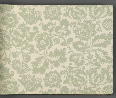 Libro de muestras de papel tapiz, antes de 1917 de William and Company Morris