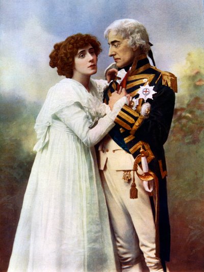 Johnston Forbes-Robertson 1853-1937 y Mrs Patrick Campbell 1865-1940, 1899-1900 de William and Daniel Downey