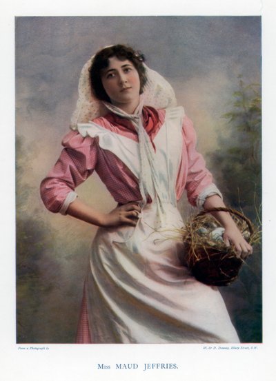 Maud Jeffries, actriz estadounidense, 1901 de William and Daniel Downey