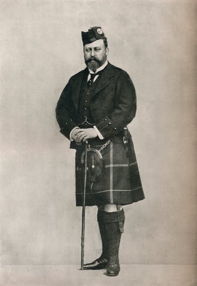 El Príncipe de Gales con Traje de las Tierras Altas, c1886 1910 de William and Daniel Downey