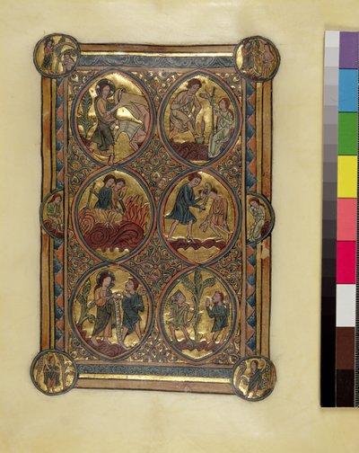 Ms 330.2 Adán y Eva, Caín y Abel, c.1240 de William de Brailes