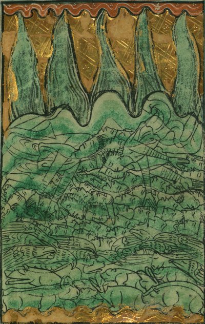 El diluvio de Noé (Génesis 7-11-24) de William de Brailes
