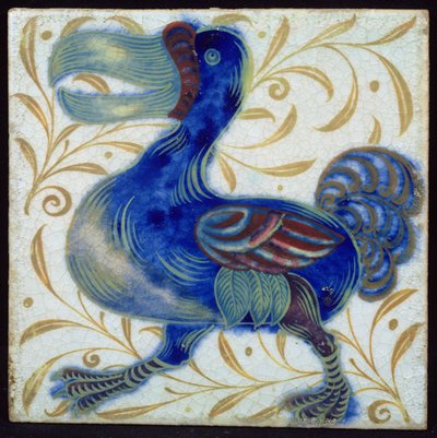 Azulejo con diseño de pájaro (cerámica) de William de Morgan