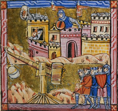 Ms 828 fol.33r Asedio de Antioquía, de la Estoire d