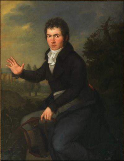 Retrato de Ludwig van Beethoven, ca 1805 de Willibrord Josef Maehler