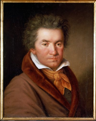 Retrato de Ludwig van Beethoven (1770-1827) - por Mahler, Sociedad de Amigos de la Música de Viena de Willibrord Joseph Mahler or Maehler