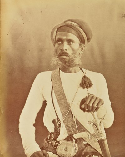 [Retrato de un guerrero sij] de Willoughby Wallace Hooper