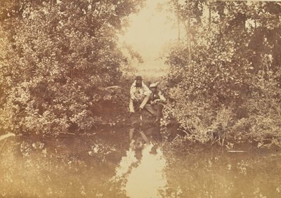 [Dos hombres pescando] de Willoughby Wallace Hooper