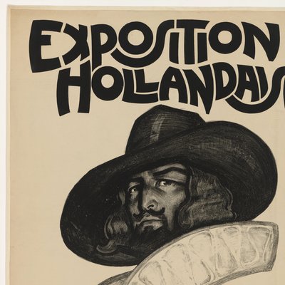 Cartel de la Exposición Holandesa de París, 1921 Exposición holandesa (título sobre el objeto) de Willy Sluiter