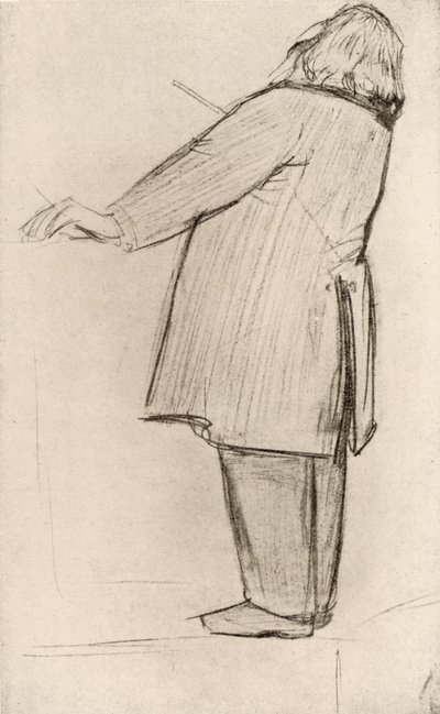 Johannes Brahms (1833-1897) Compositor, director de orquesta alemán (dibujo) de Willy von Beckerath