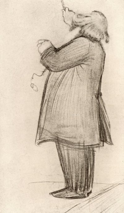 Johannes Brahms (1833-1897) Compositor, director de orquesta alemán (dibujo) de Willy von Beckerath