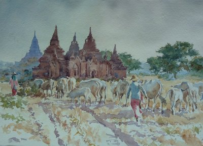 Bagan, pastoreo de regreso a casa de Wilson Clive