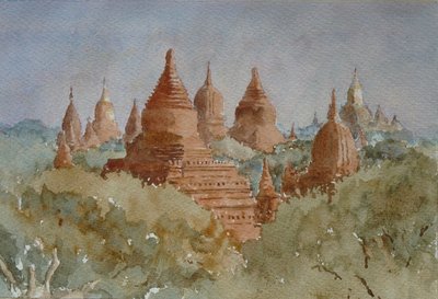 941 Amanecer en Bagan, hacia Ananda de Wilson Clive