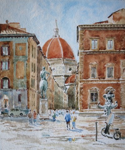 951 Piazza SS Annunziata, después del aguacero de Wilson Clive