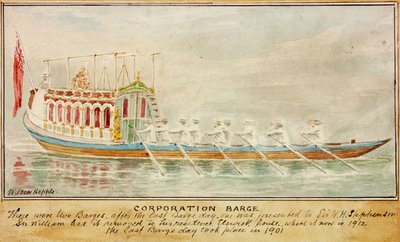 La barcaza de la corporación de Wilson Hepple