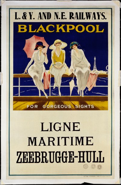 Blackpool, L.& Y. y N.E. Ferrocarriles, c.1930 de Wilton Williams