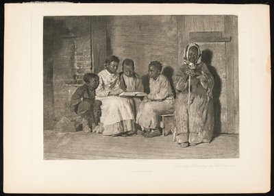 Sunday Morning in Old Virginia, c.1888-91 (fotograbado sobre papel tejido) de Winslow (after) Homer